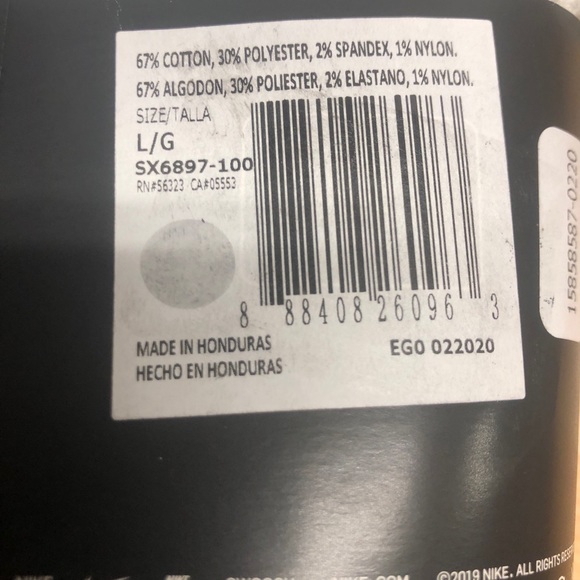 Nike Men's Everyday Plus Cushion Crew 6 Pack Socks - Picture 6 of 9